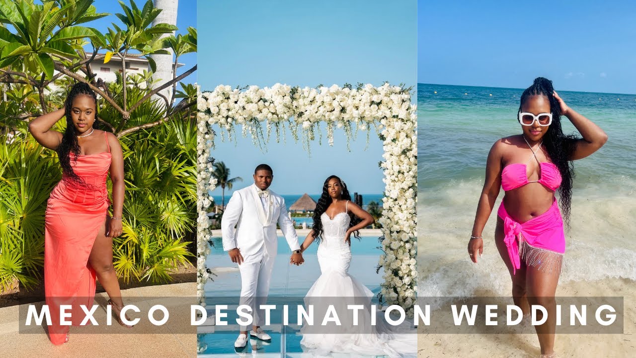 MEXICO DESTINATION WEDDING| DREAMS PLAYA MUJERES RESORT| LIT WEDDING