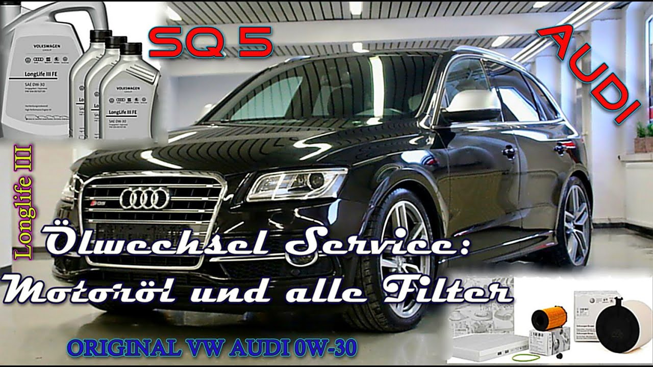 Audi SQ5 3,0 TDI 🇩🇪 Ölwechsel & Ölwechsel-Service zurückzusetzen 🇩🇪