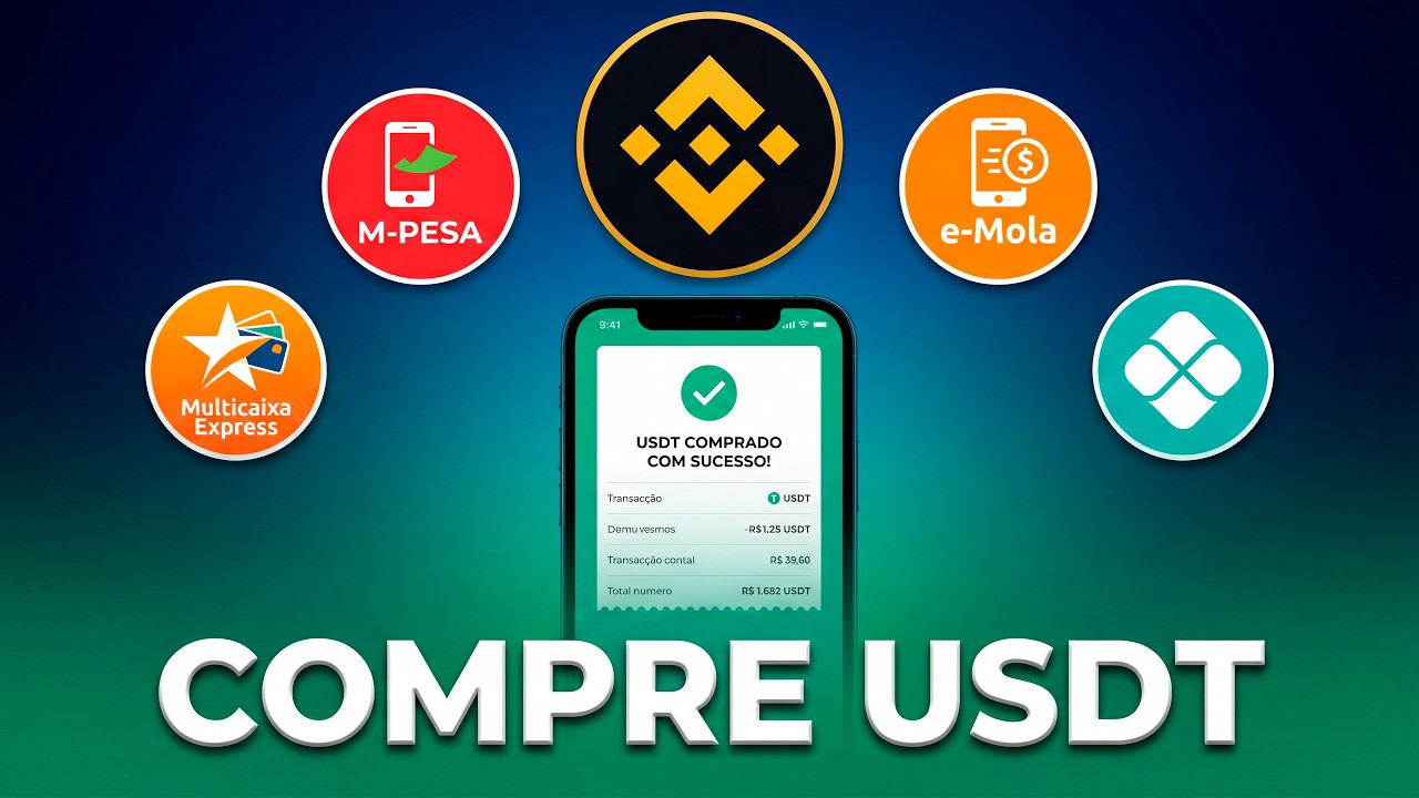 Como comprar USDT na BINANCE com M-Pesa, e-Mola, Multicaixa Express e Pix