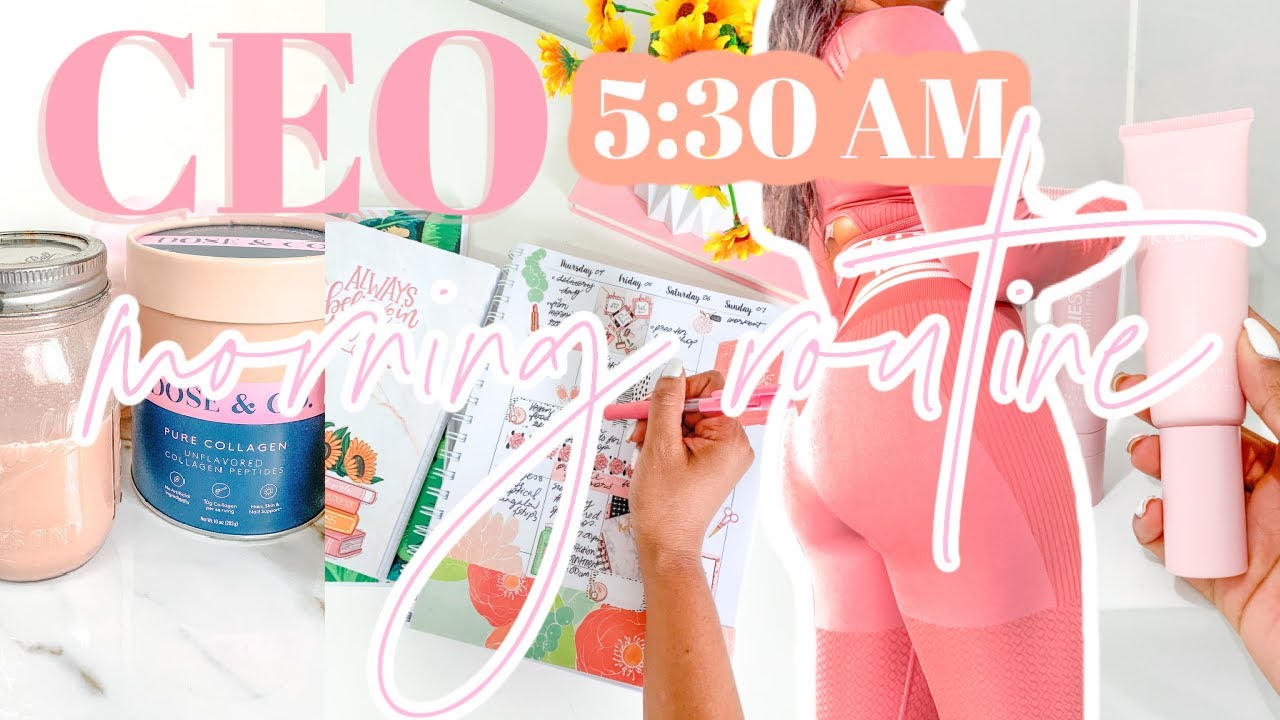 5:30am CEO #GirlBoss Productive Morning Routine: Small Business Owner Routine [Roxy James] #routine