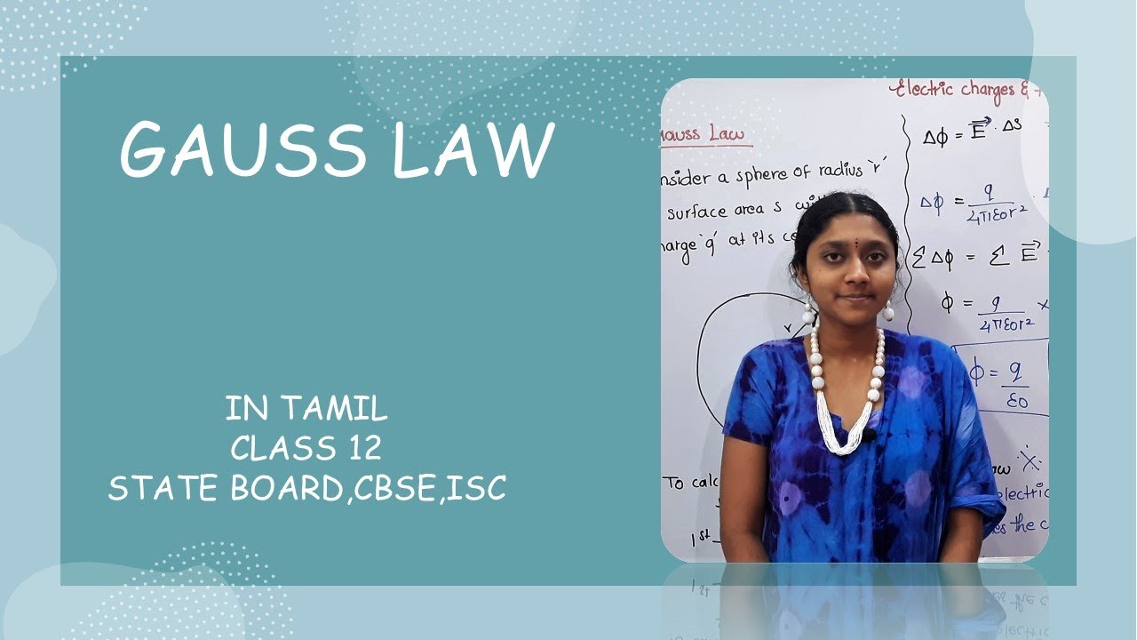 GAUSS LAW IN TAMIL| CLASS 12| ELECTROSTATICS|