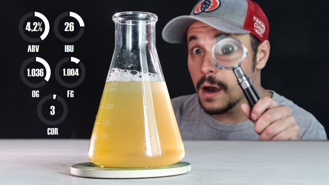ANALISEI MINHA CERVEJA NUM LABORATÓRIO!