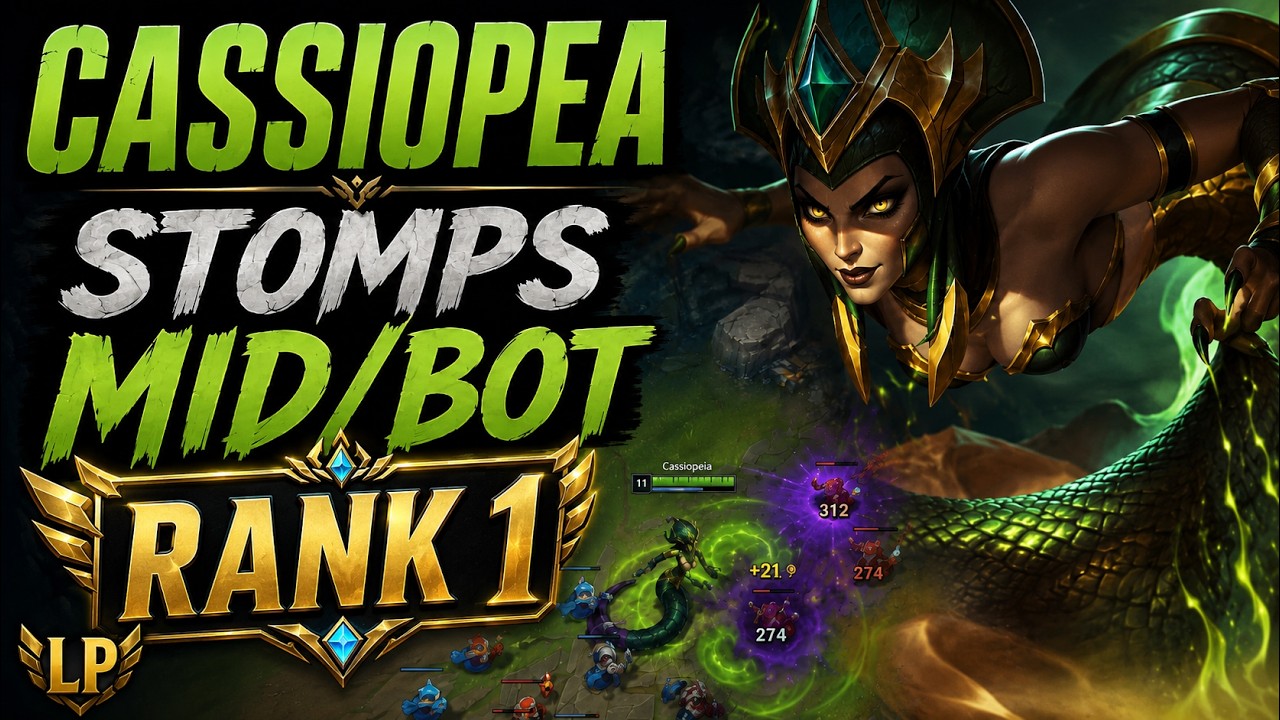 RANK 1 Cassiopeia DESTROYS SoloQ With Perfect Spacing