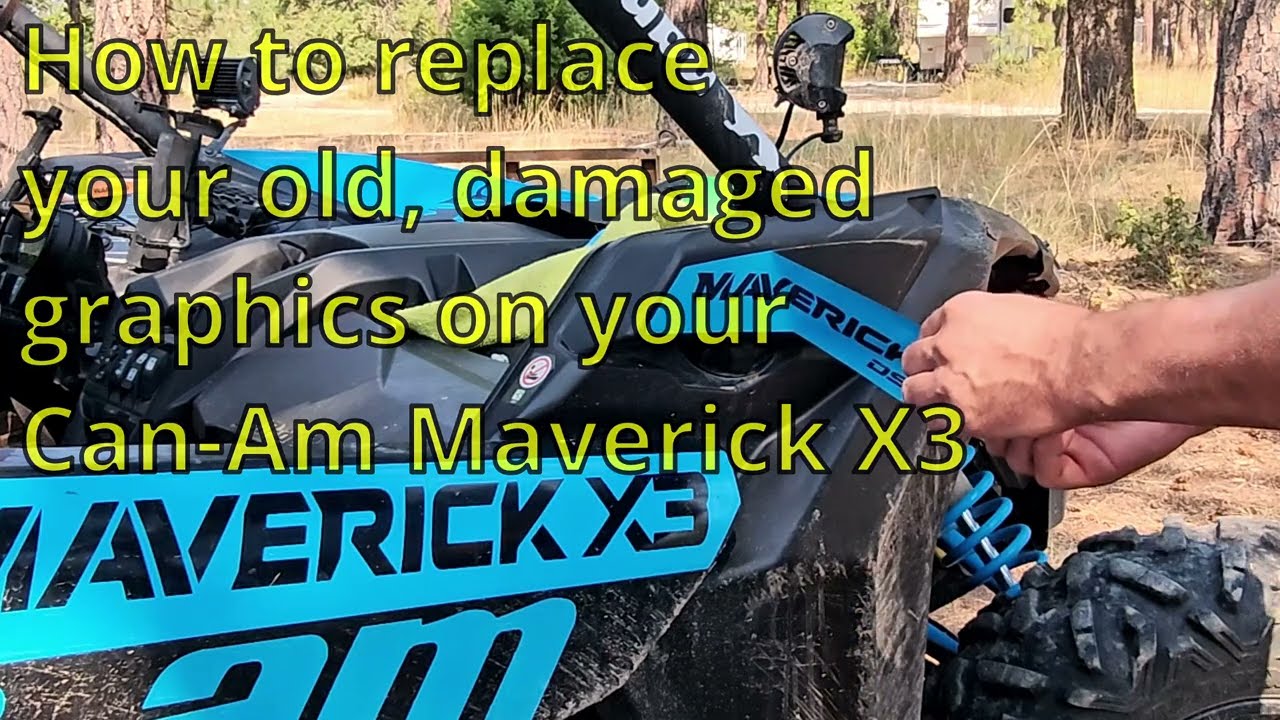 Maverick X3 Decal/Graphics Installation. How to replace and where to get the decals from. Can-Am Art