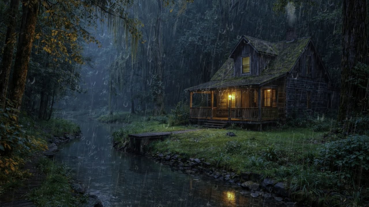 Close Your Eyes and Unwind | Heavy Rain Forest and Thunder Sounds for Relaxation and Restful Sleep 😴