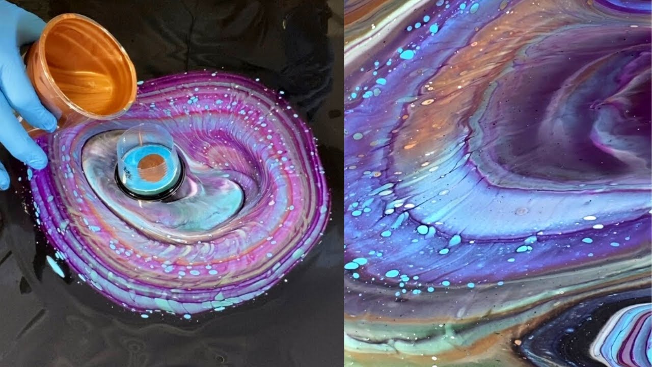 MUST SEE Tutorial!!! Open Cup and Ribbon Pours - 2 for 1 - Masse Art Studio AMAZING RESULTS! #23