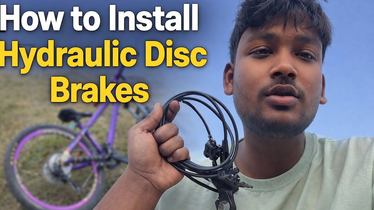Hydraulic disc brakes install koribo hikalu👍💯