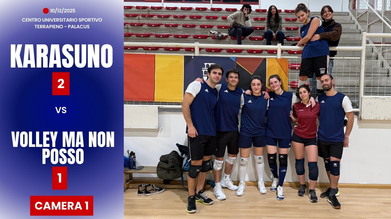 Karasuno Vs Volley ma non posso | 2 - 1 | Partita - Camera 1 | 10/12/2025