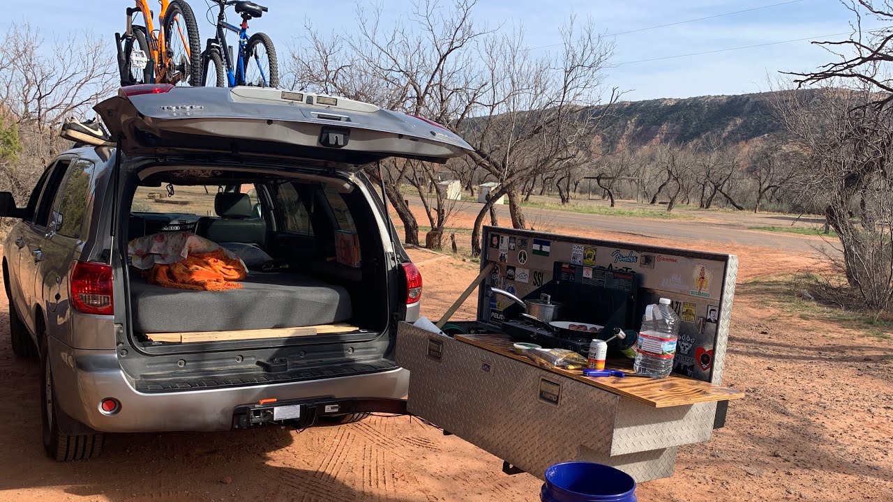 A Hitch Kitchen Cargo Box for Car SUV Minivan Van Camping * Mobile Live/Work Storage & Cooking