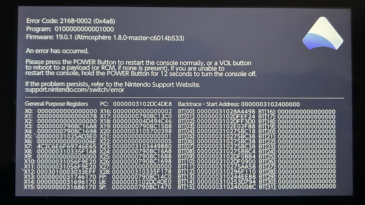 How To Fix Nintendo Switch Error Code: 2168-0002