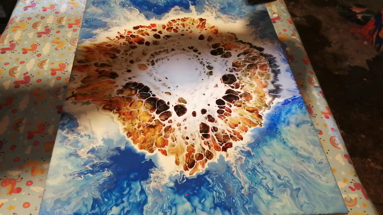 272 - COLORANTE AL AGUA / POURING / acabado precioso 💙