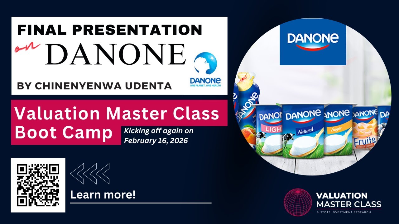 Valuation of Danone - Valuation Master Class Boot Camp