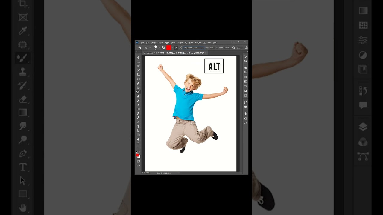 Mixer brush tool in Photoshop | #shorts #photoshop