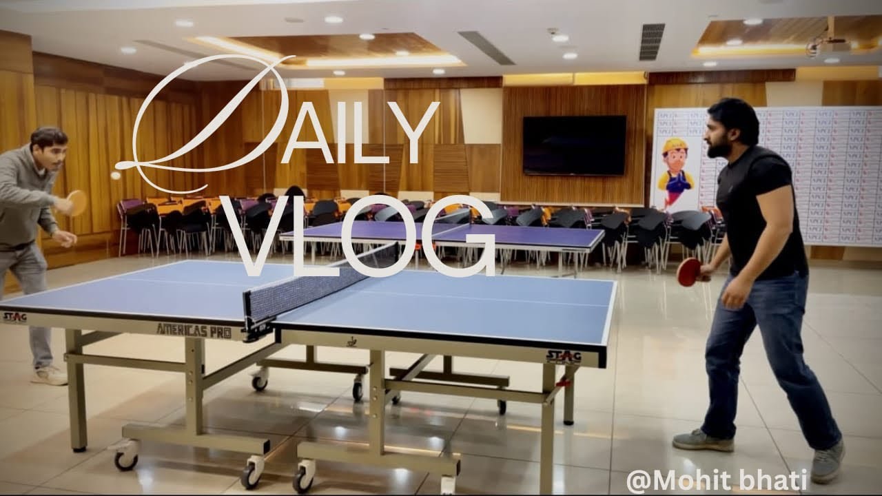 Mohit bhati vlog | Morning energy, office hustle, evening fun 🏓
