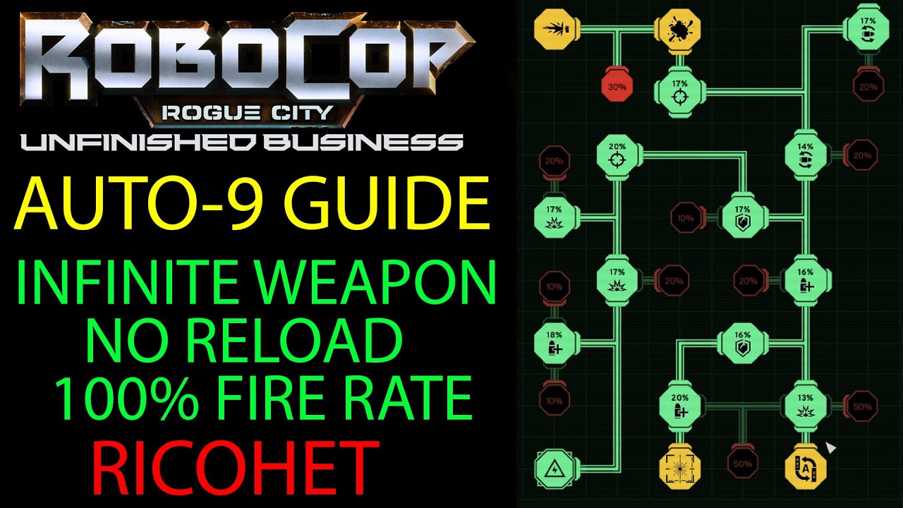 Auto-9 Guide - Infinite Weapon Ricohet , No Reload - RoboCop Unfinished Business