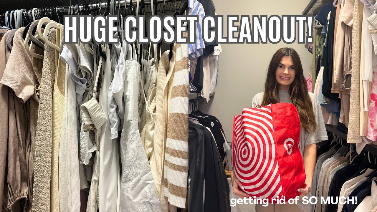 EXTREME Closet Declutter + Clean Out 2025 | Closet Organization & Motivation