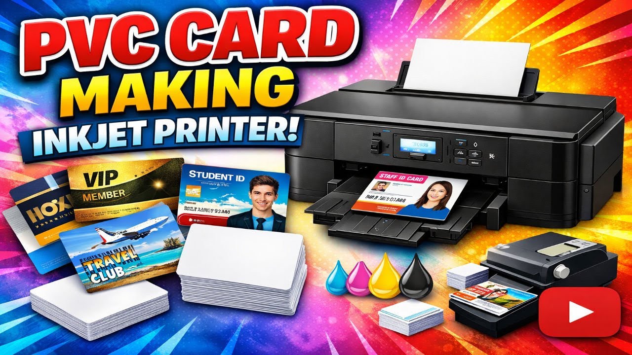 How To Make Pvc Plastic Card Making Full Tutorials In Tamil | Pvc I'd plastic card போடுவது எப்படி|