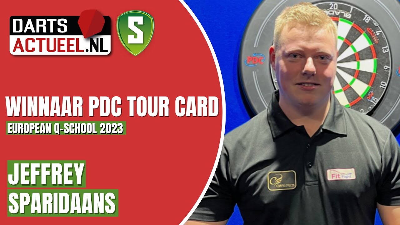 Jeffrey Sparidaans: 'Nadat ik won, gooide ik m'n pijlen 4 banen verder' | Q-School 2023