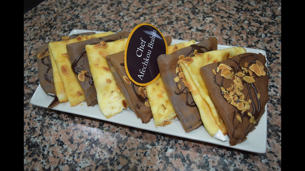 طريقة تحضير الكريب بالكريمة والشكولاتة - Chocolate Cream Crepes