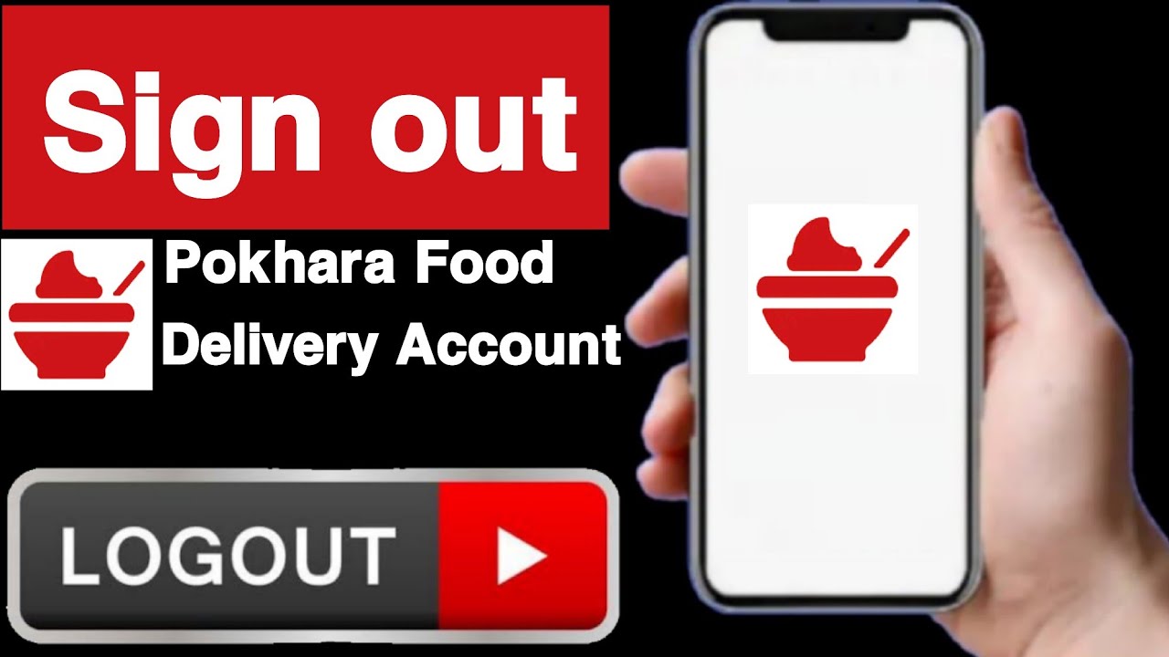 How to sign out pokhara food delivery account||Pokhara food delivery account logout||Unique tech 55
