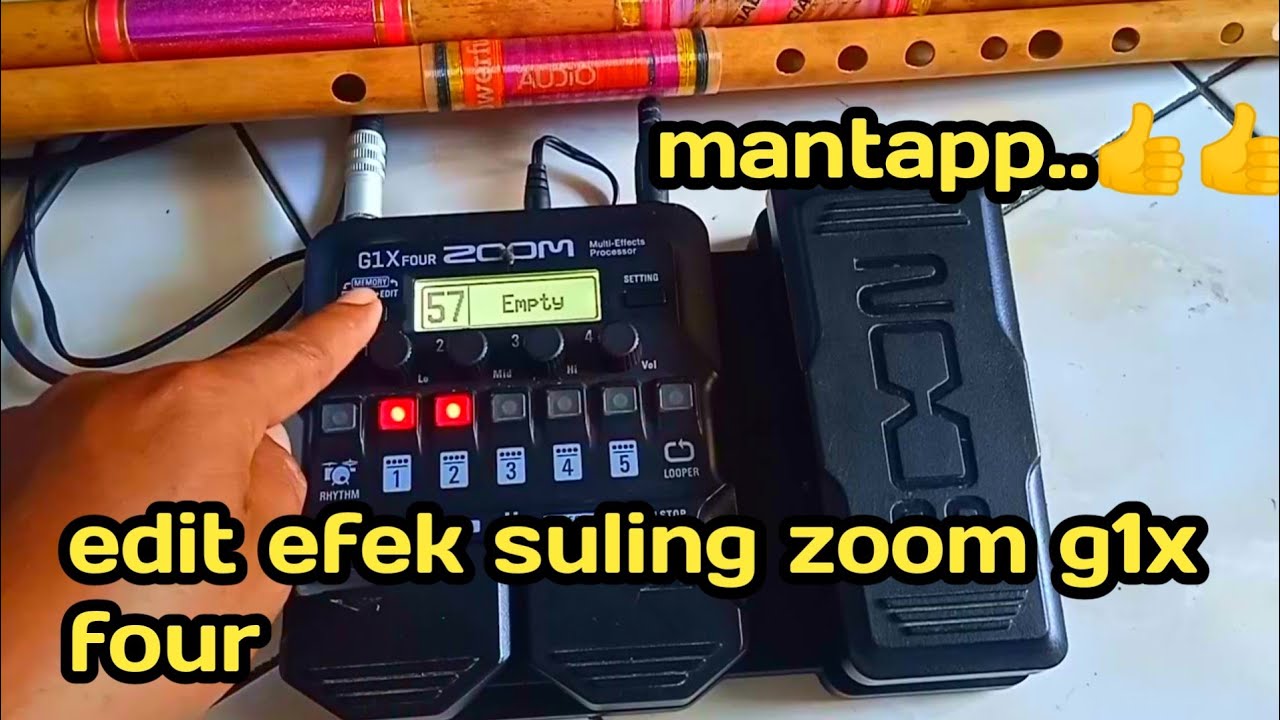 setting efek suling dangdut zoom g1x four