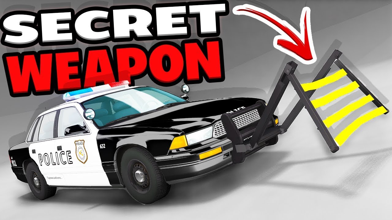 THE POLICE SECRET WEAPON! WHEEL GRABBER TAKEDOWNS! - BeamNG Drive Wheel Grabber Mod