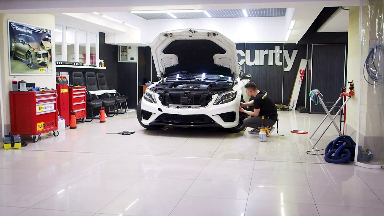Оклейка пленкой Suntek PPF Mercedes-Benz S Amg