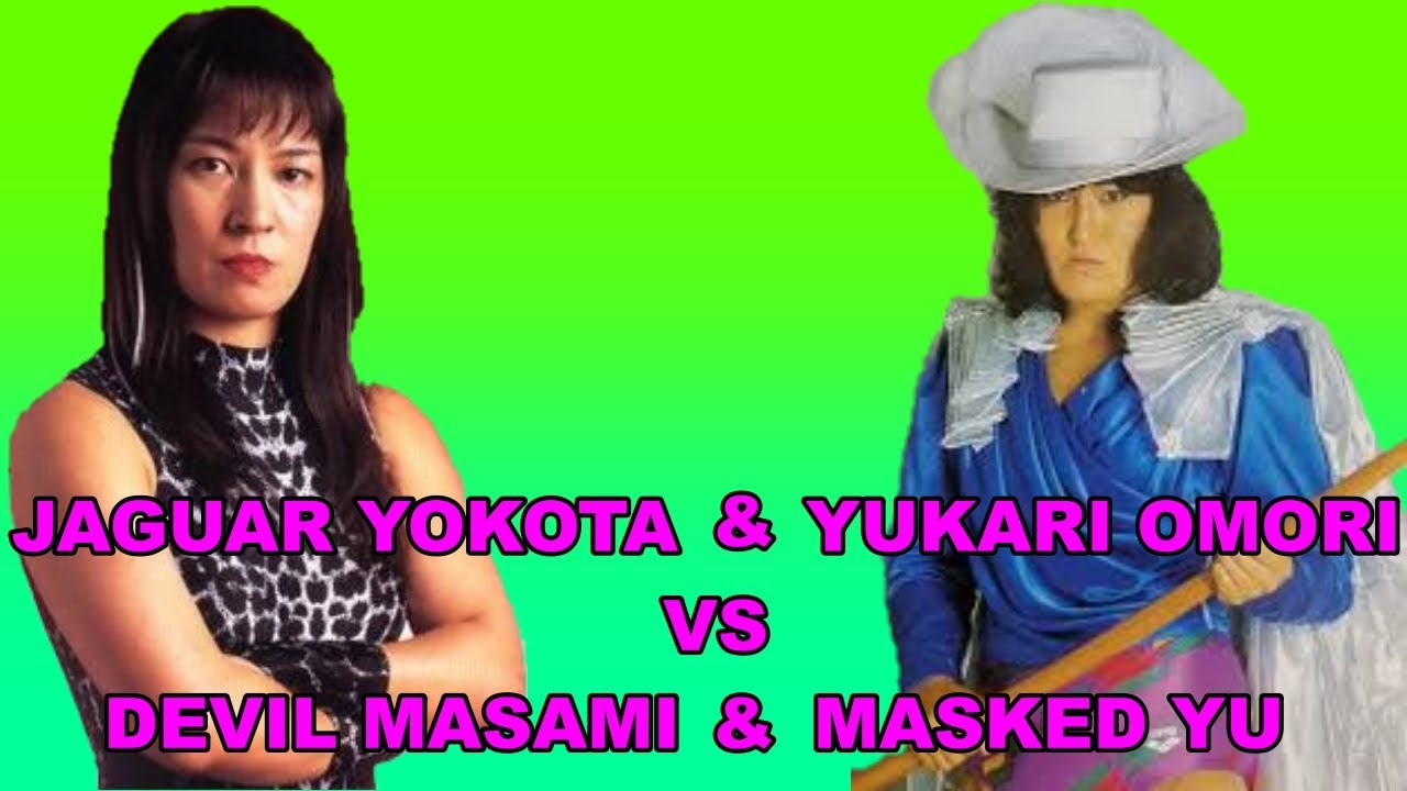Jaguar Yokota and Yukari Omori vs  Devil Masami and Masked Yu 1980s AJW