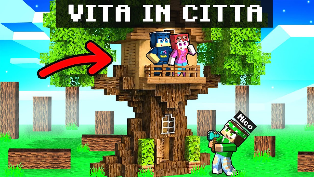 HO SCAVATO 9.999.999 di LEGNA nella VITA IN CITTÀ 1 REMAKE su MINECRAFT!