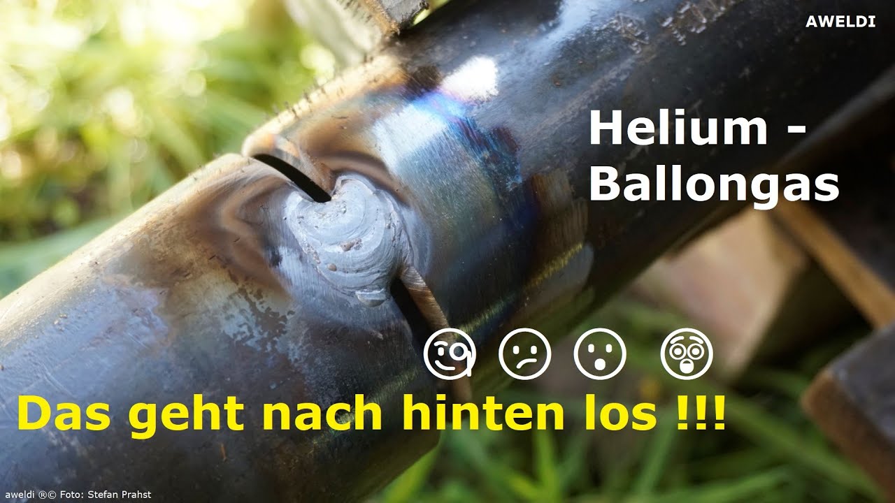 Ballongas im Test als WIG Rohrschweißer YT Video FHD