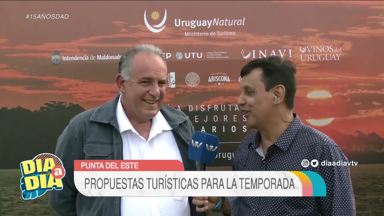 Todo Uruguay en el programa D&iacute;a a D&iacute;a VTV, Punta del Este Diego Porcile y Roque Baudean.