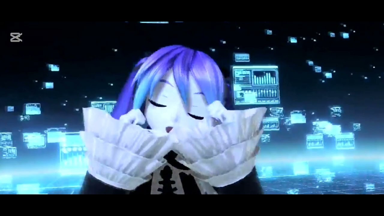 Project Diva-  The intense voice of Hatsune Miku sped up