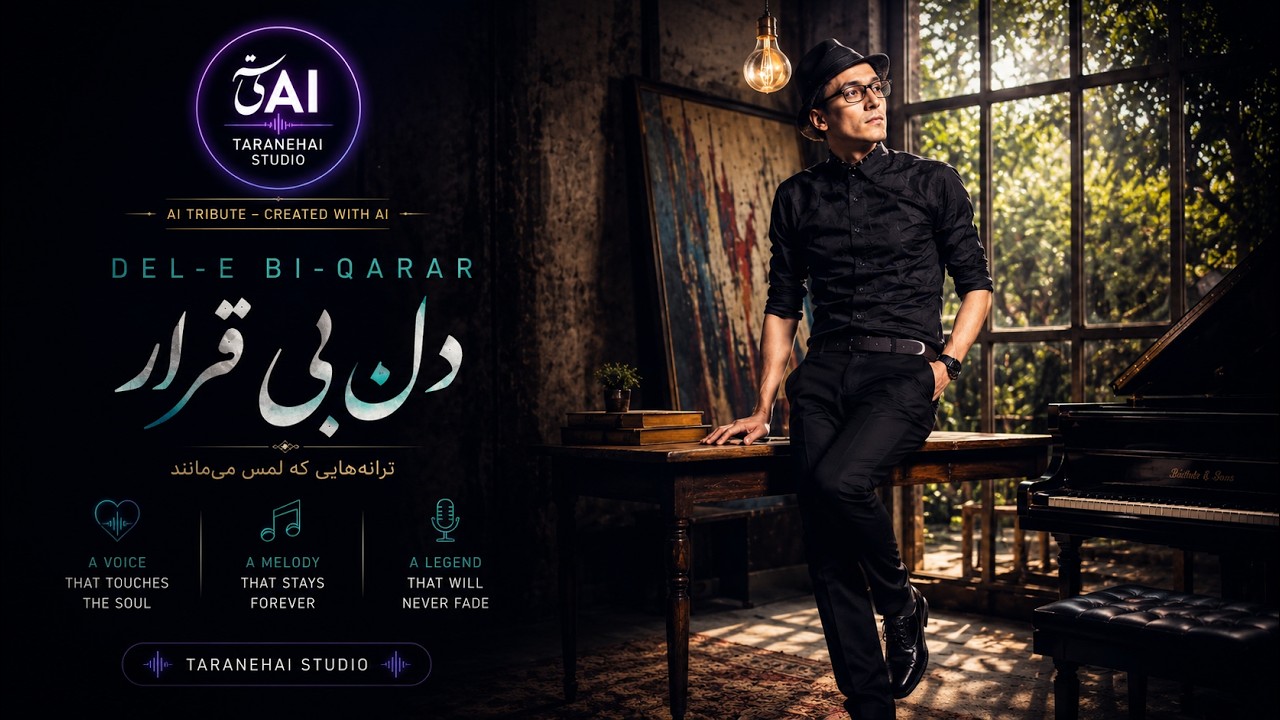 Morteza Pashaei – Del-e bi-qarar (AI by TaranehAIStudio) | مرتضی پاشایی – دلِ بی‌قرار