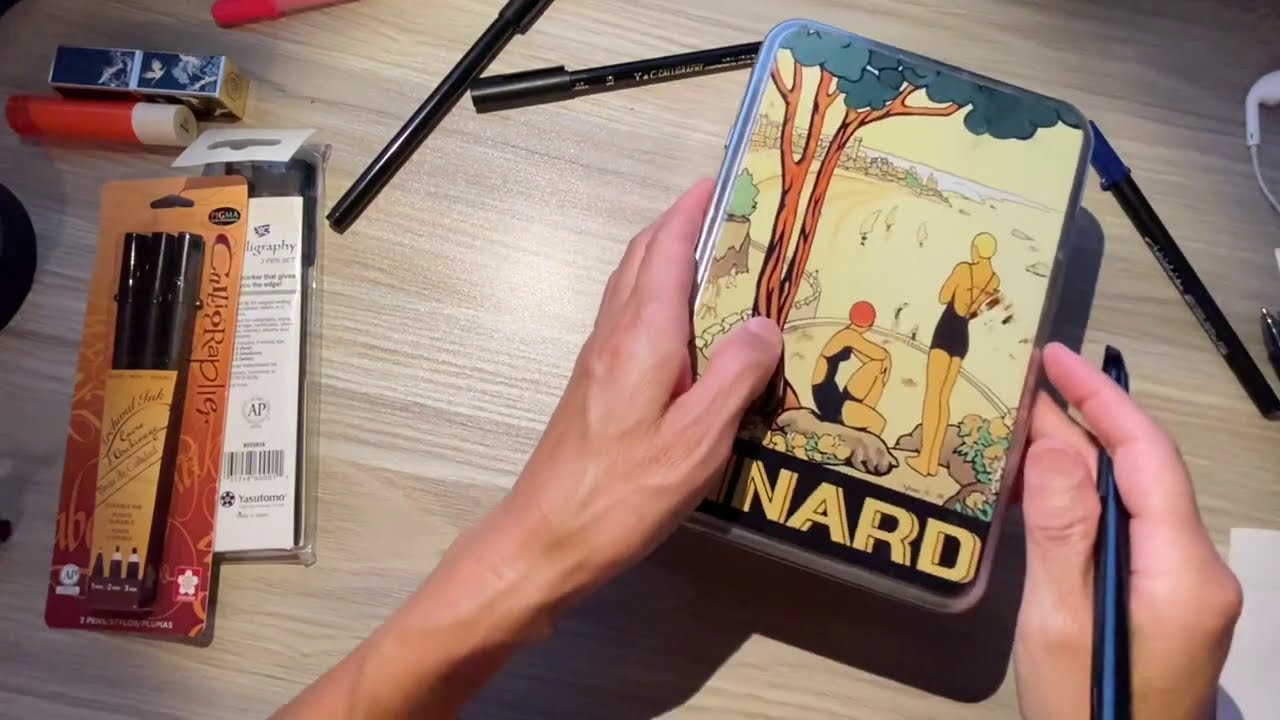 Western calligraphy, art print and sticker might be asmr
