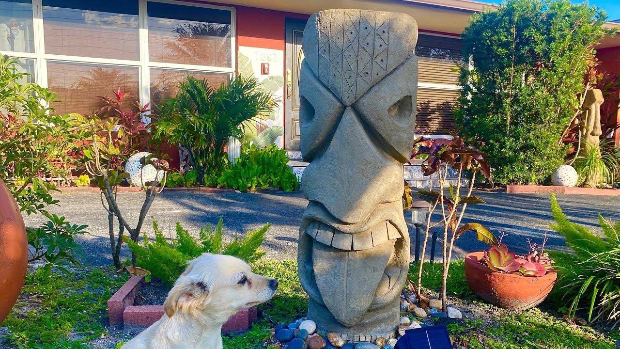 DIY Cement Craft Statue. Restoring, Resurfacing, my Cement Statue.  DIY Cement Craft Project Part 2