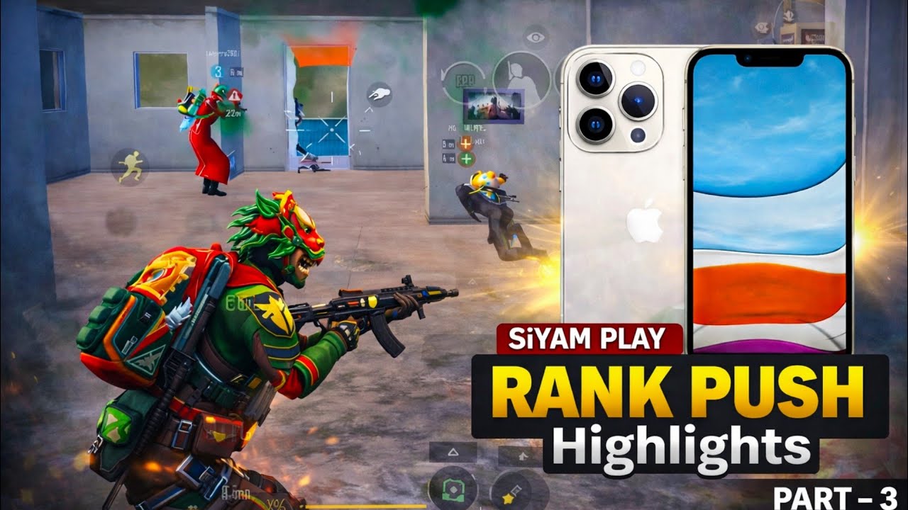 RANK PUSH HIGHLIGHTS WITH HIGHEST KILLS IN PUBG MOBILE | PART-03 @siyamplay 