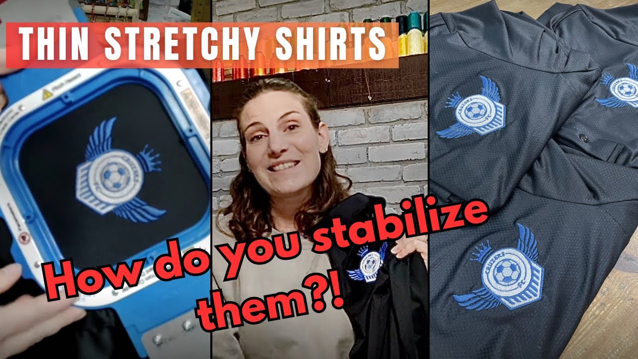 How to Stabilize & Hoop Thin Stretchy Shirts for Embroidery