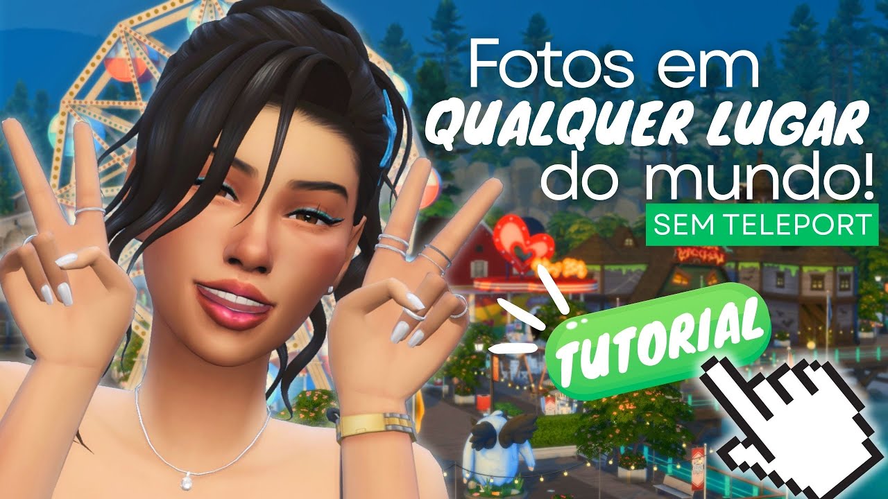 Como TIRAR FOTOS em QUALQUER LUGAR do MUNDO (sem teleport)📸🌍 | The Sims 4 | Kabel 🌼