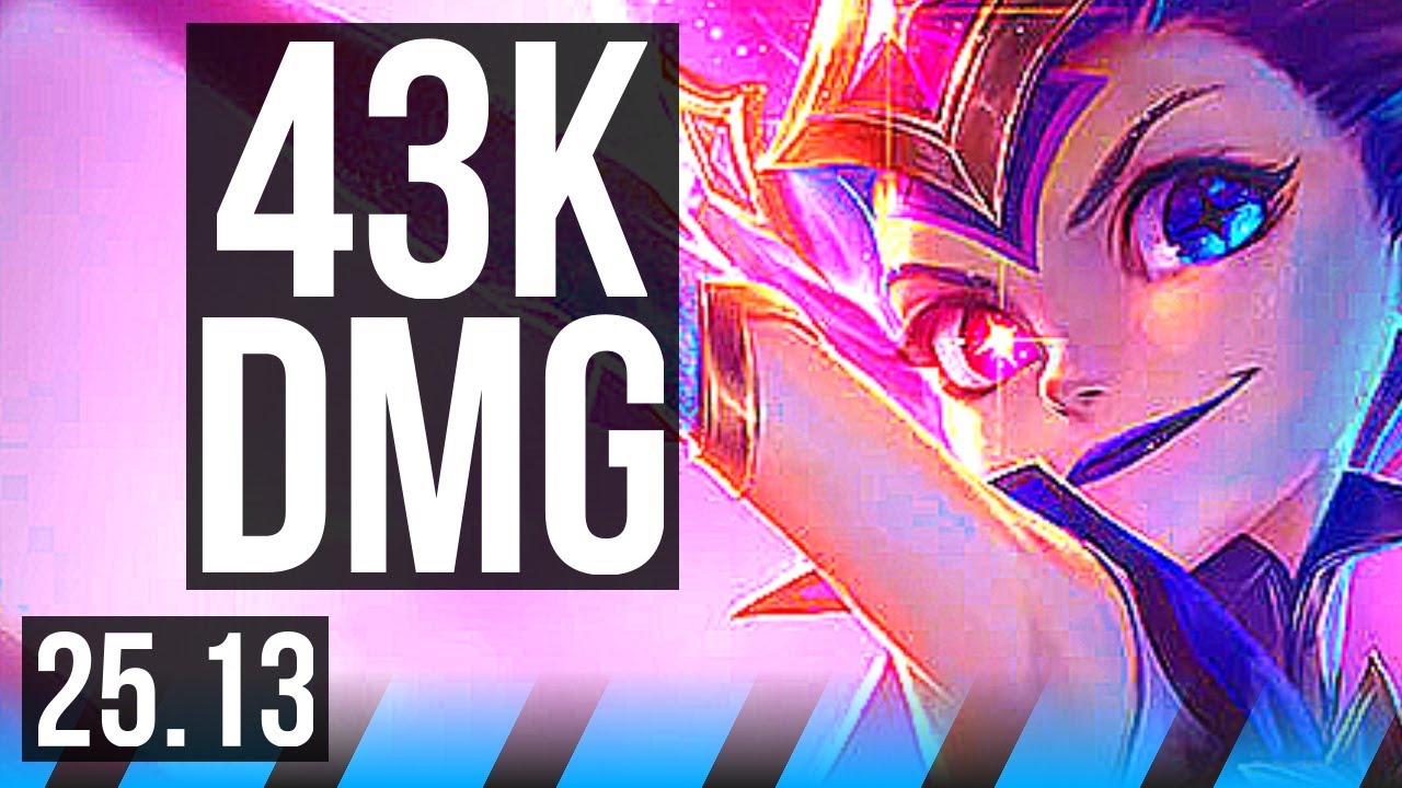 ZOE vs XERATH (MID) | 9/1/8, Legendary, 43k DMG | EUW Diamond | 25.13