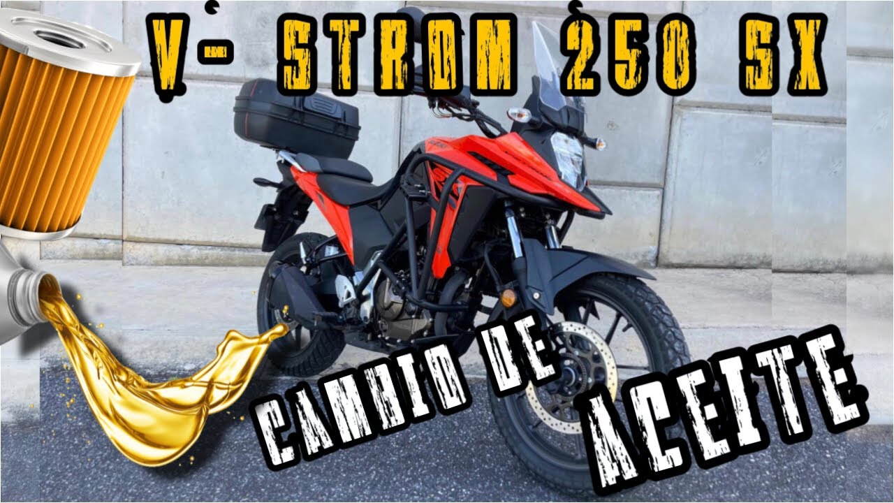 Cambio de aceite y filtro a V-strom 250 Sx