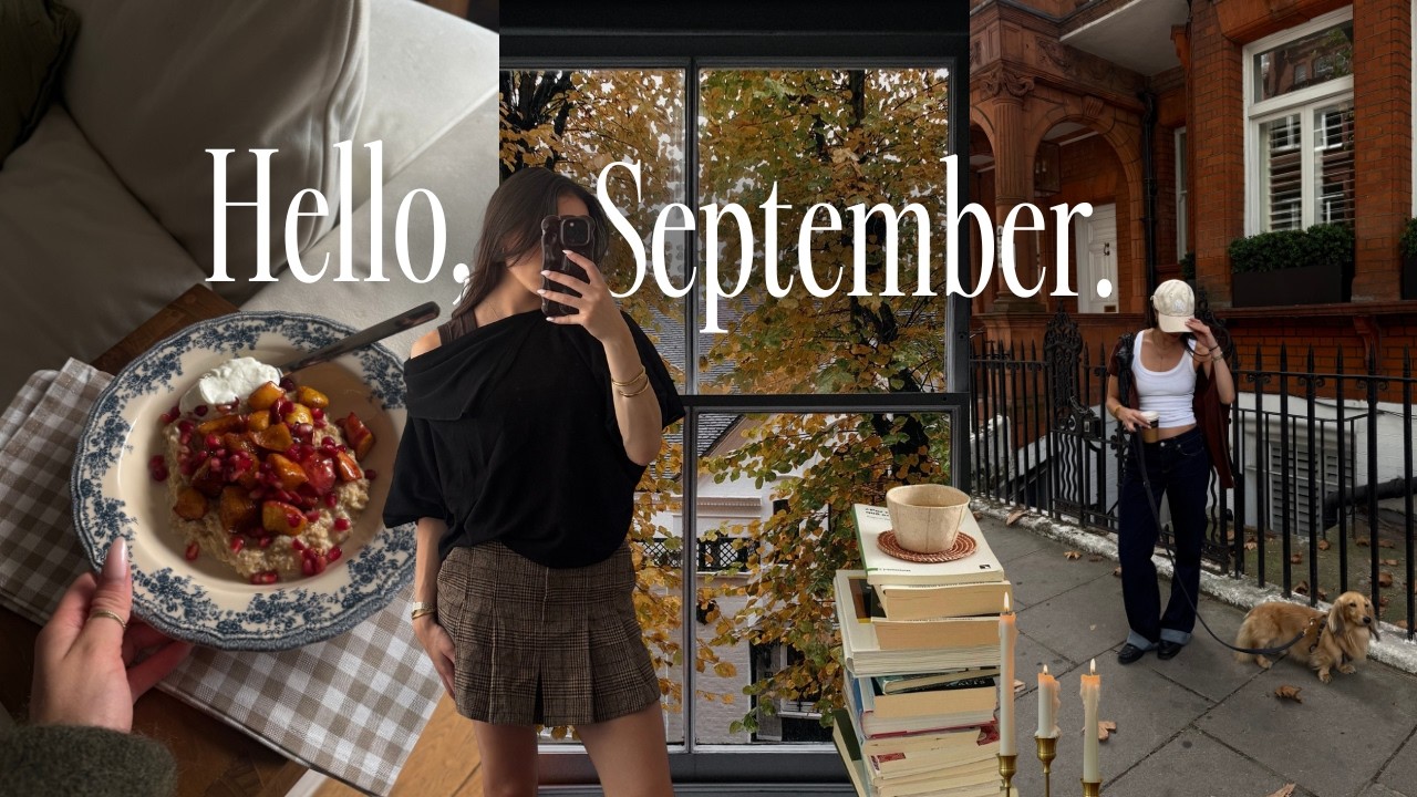 Hello September 🍂 preparing for autumn, cosy days in london, soup recipe & reading list