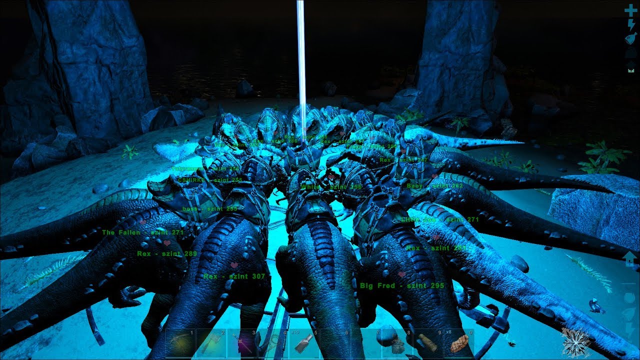 ARK Ragnarok Hard Boss fight. Manticore + dragon