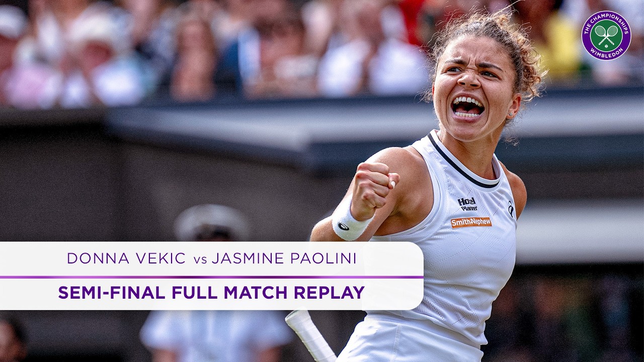 The best ever Semi-Final? | Donna Vekic vs Jasmine Paolini | Full Match Replay | Wimbledon 2024
