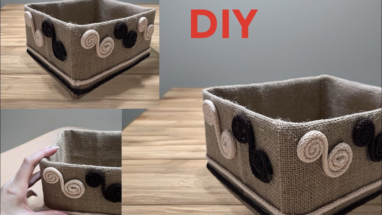 DIY Decorative Jute Box