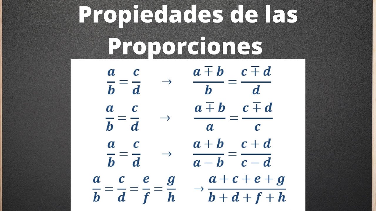 Propiedades de las Proporciones