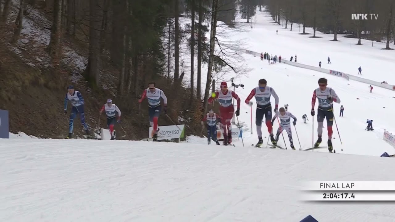 Men’s 50 km Oberstdorf 2021 - dramatic finish | Klæbo VS Bolshunov