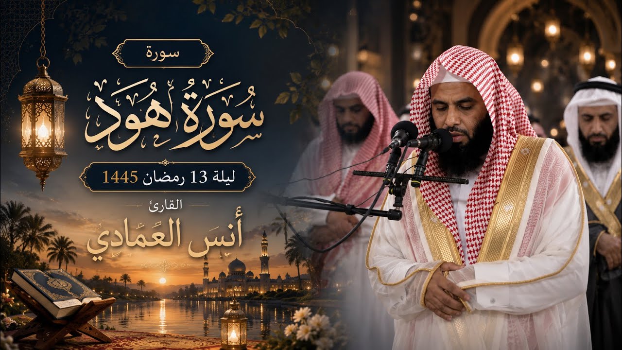 سورة هود كاملة | أنس العمادي | ليلة 13 رمضان 1445 هـ
