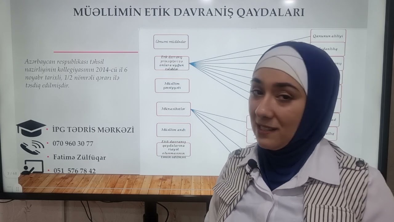 Müəllimin etik davranış qaydaları