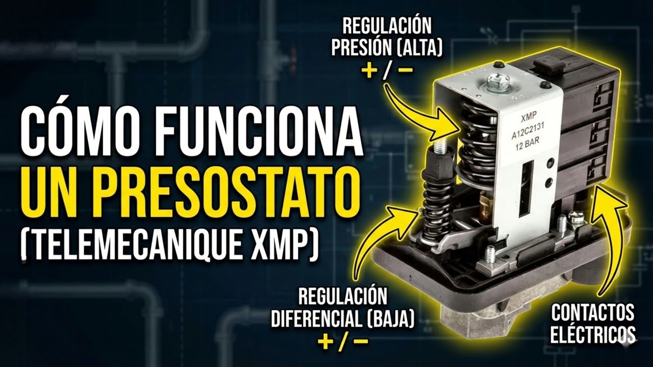 COMO FUNCIONA UN PRESOSTATO (TELEMECANIQUE XMP)