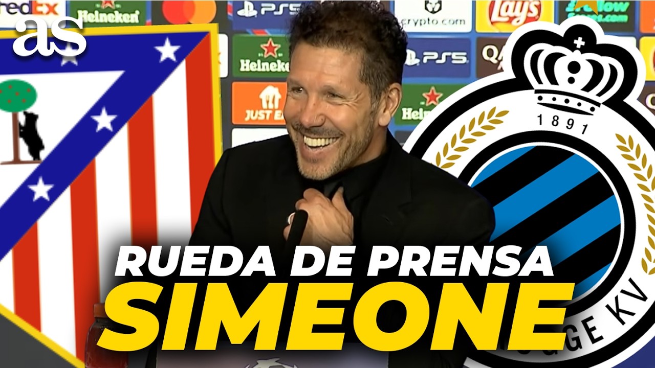 SIMEONE, rueda de prensa completa hoy tras el ATLÉTICO DE MADRID 4 - BRUJAS 1 | CHAMPIONS LEAGUE